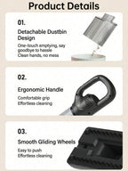 FIYIBAN Powerful Cordless Handheld Vacuum Cleaner Set - Lightweight And Portable Design, Strong Suction Power, Suitable 
