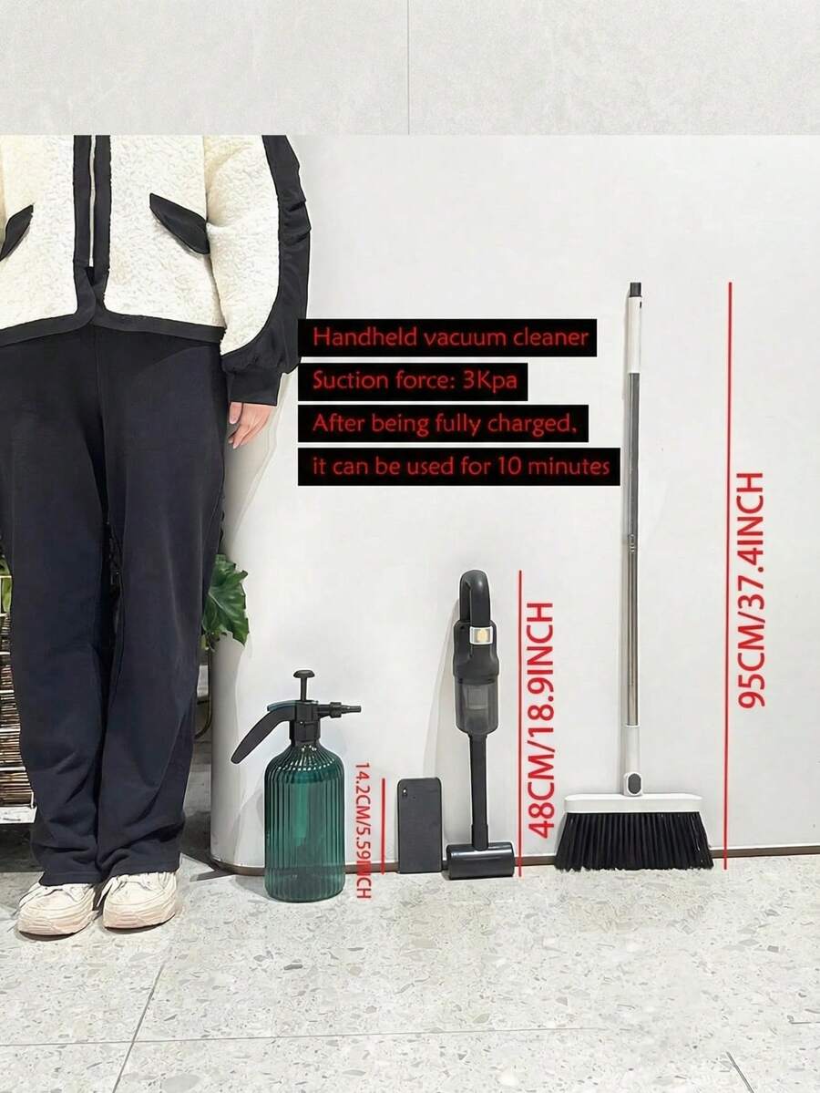 FIYIBAN Powerful Cordless Handheld Vacuum Cleaner Set - Lightweight And Portable Design, Strong Suction Power, Suitable 