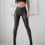 New 1pcs PU Leather Pants Women Clothes Long — product photo 2 of 3
