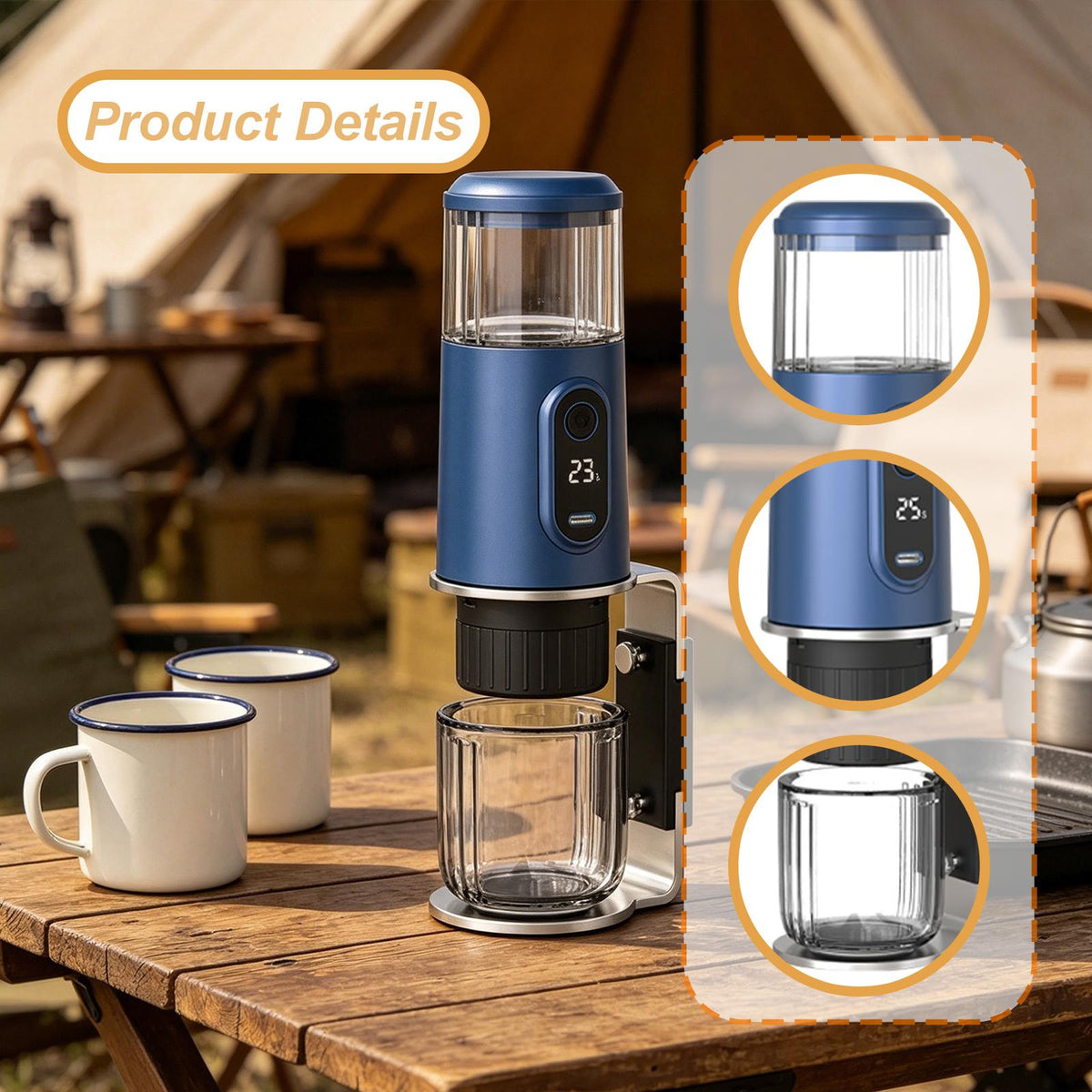 Portable Electric Espresso Machine Mini Coffee Maker for — product photo 10 of 12