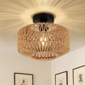 Ceiling Lights Rattan Chandelier Light Fixture Hand Woven — main product photo