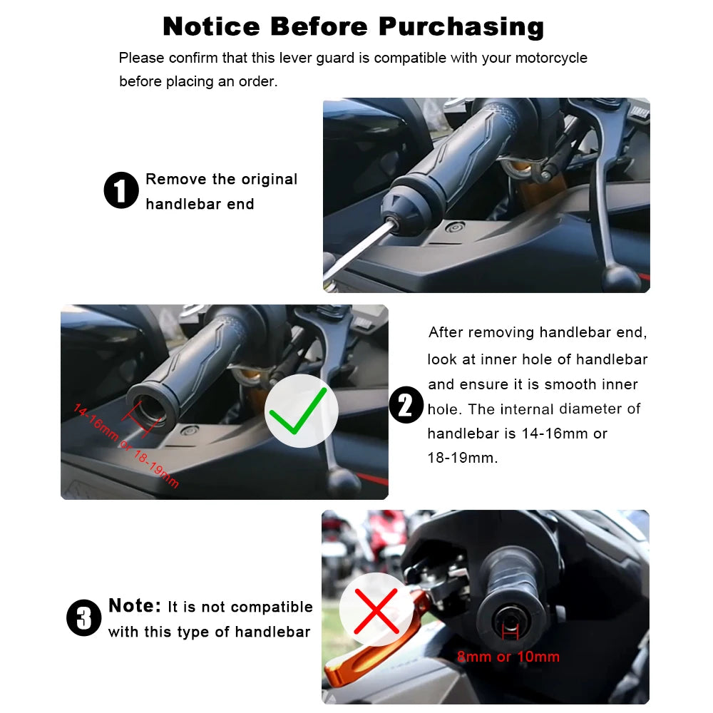 Brake Lever Guard CNC Aluminum Protector for Zongshen — product photo 2 of 6