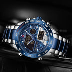 NAVIFORCE Digital Watches for Men Luxury Stainless Steel — product photo 3 of 6