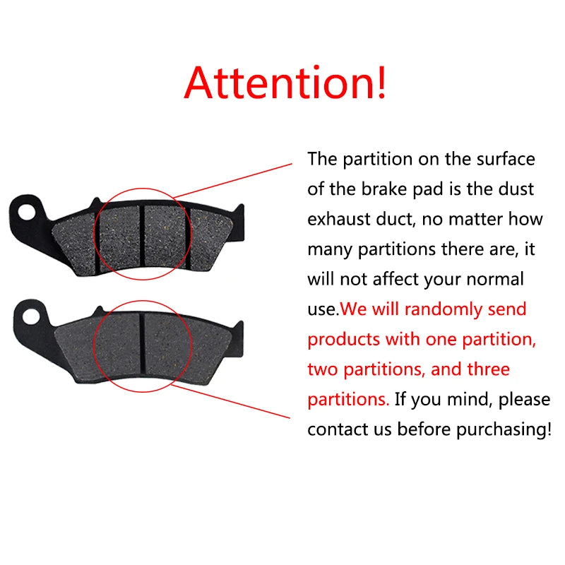 Front & Rear Brake Pads Kit for Honda — product photo 6 of 6