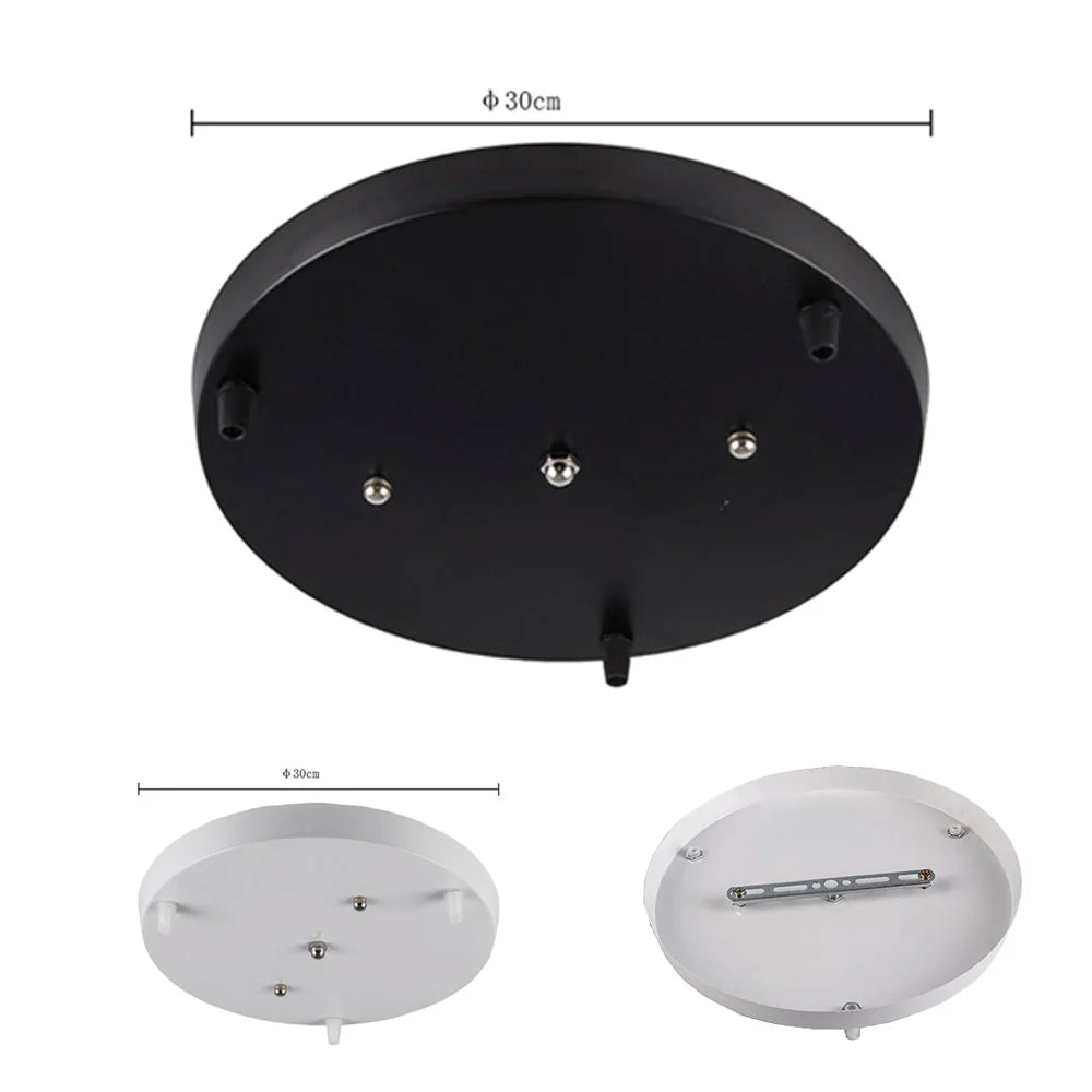 DIY Ceiling Lamp Base Canopy Plate Multi Holes — product photo 2 of 6