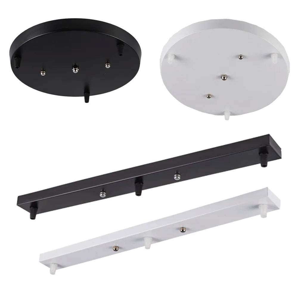 DIY Ceiling Lamp Base Canopy Plate Multi Holes — product photo 3 of 6