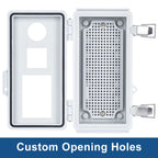 ABS Waterproof Plastic Enclosure With Hasp Electrical Distribution — product photo 5 of 6