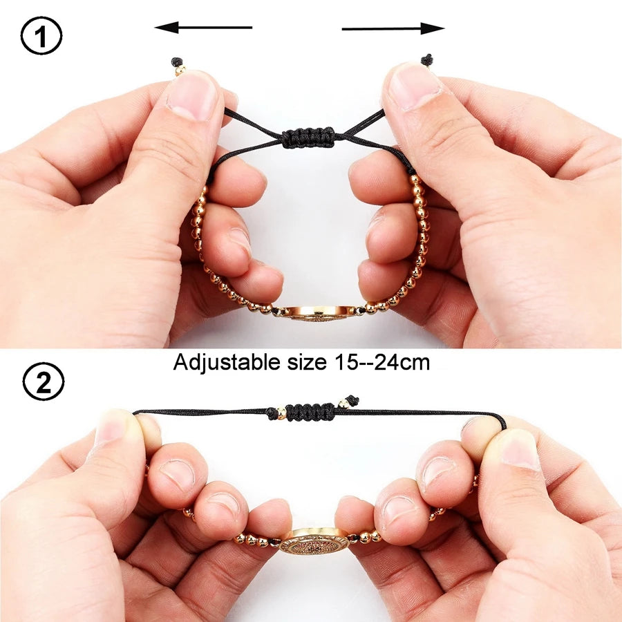 Nidin New Design Red/Blue/Black Colors Elephant Bracelet Copper — product photo 6 of 6