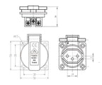 Switzerland Waterproof Industrial Socket IP44 Swiss AC Power — product photo 6 of 6