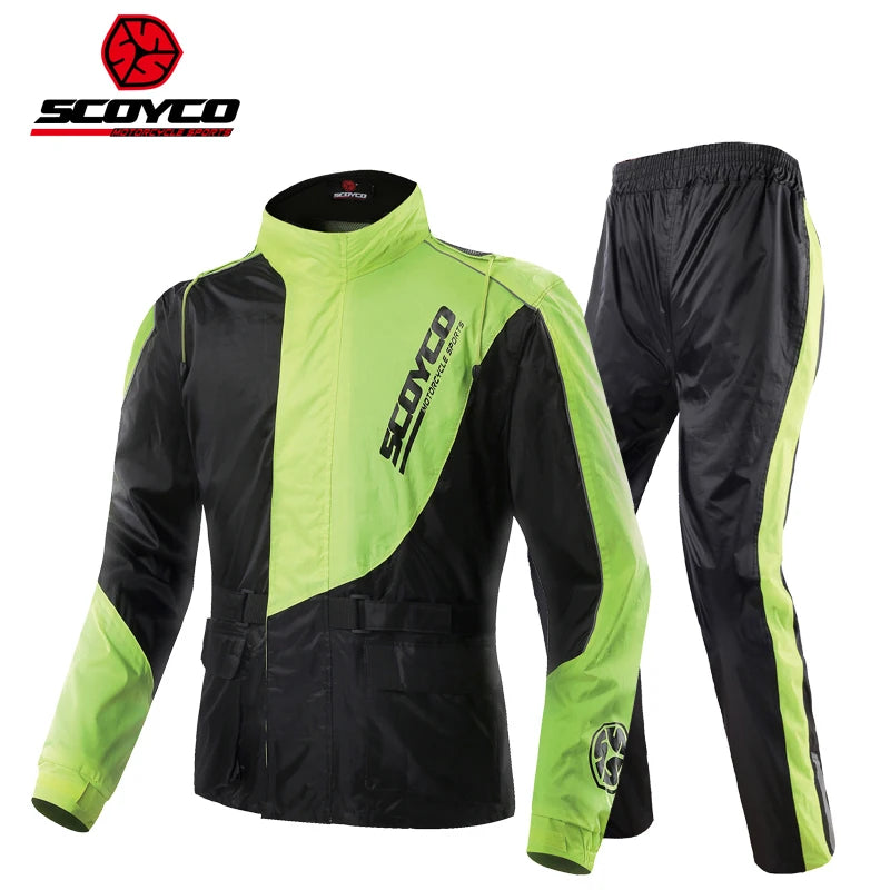 SCOYCO Motorcycle Riding Raincoat Trousers suit man Split — main product photo