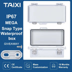 ABS Waterproof Plastic Enclosure With Hasp Electrical Distribution — main product photo