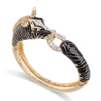 Arrivals Animal Zebra Bangle Cuff Bracelet Gold Plated — product photo 2 of 6