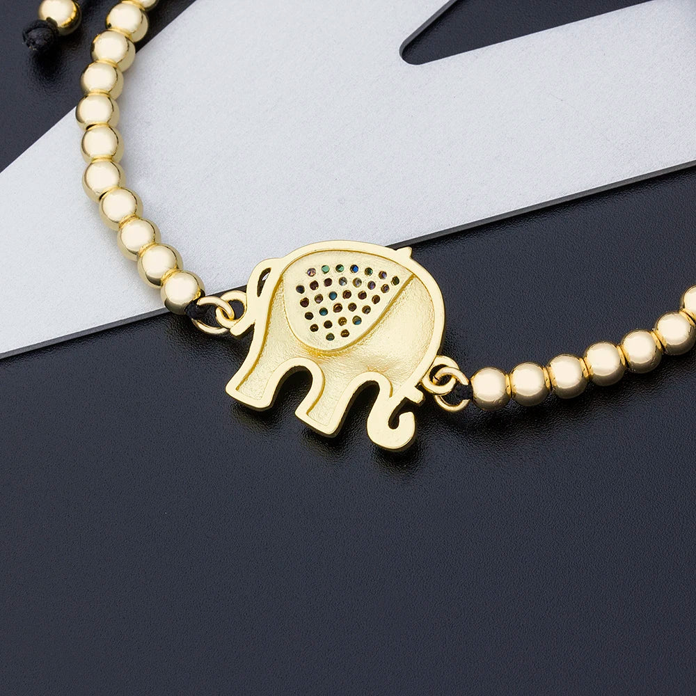 Nidin New Design Red/Blue/Black Colors Elephant Bracelet Copper — product photo 5 of 6