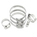 4pcs 304 Stainless Steel Hose Clamp Adjustable 6-12-27-63mm — main product photo