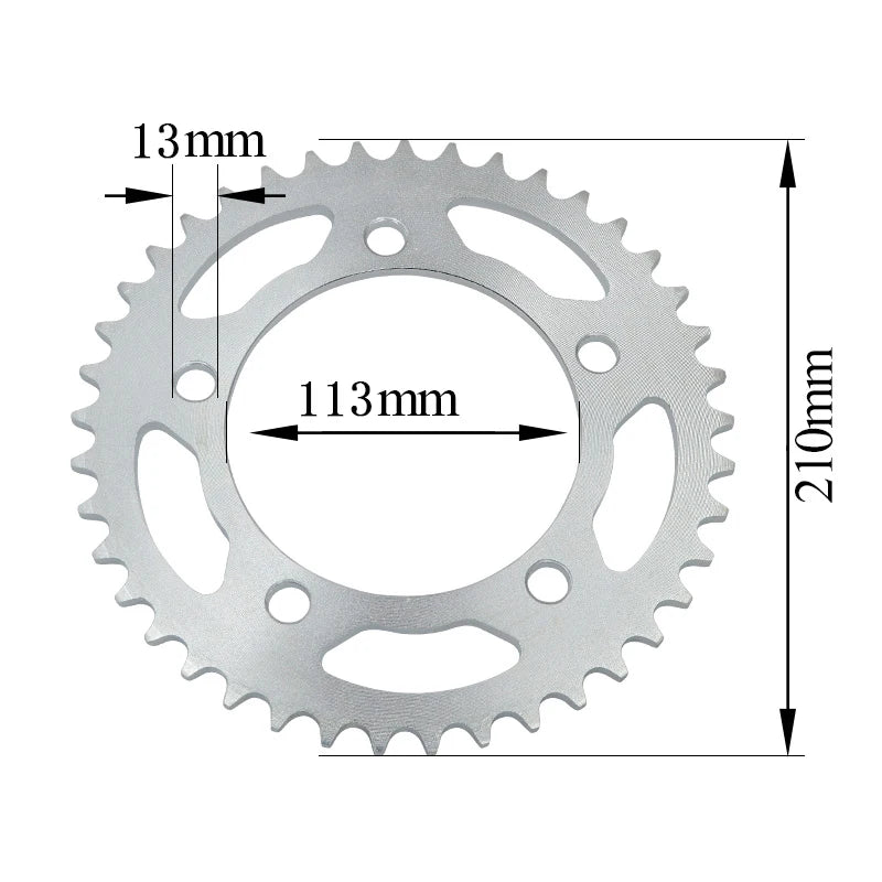 Motorbike-Accessories 15T Teeth Front 41T Teeth Rear Sprocket — product photo 3 of 6