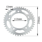 Motorbike-Accessories 15T Teeth Front 41T Teeth Rear Sprocket — product photo 3 of 6