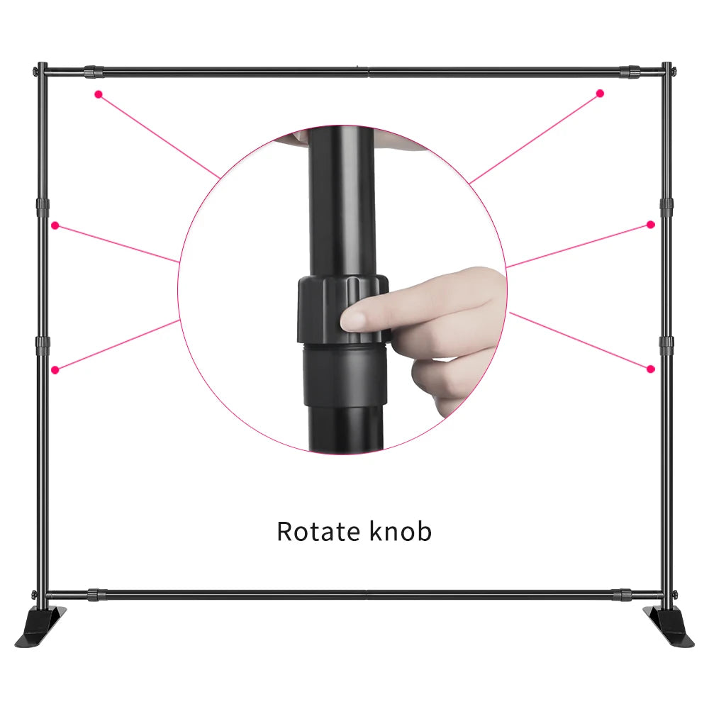 SH Double-Crossbar Backdrop Background Stand Frame Support System — product photo 4 of 6
