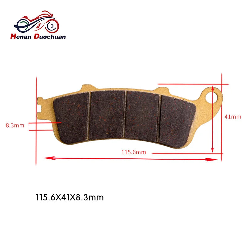 3pair Motorcycle Front Rear Brake Pads Disk Shoe — product photo 2 of 6