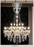 Luxury 15-Arm Chandelier 150cm Gold Silver K9 Crystal — product photo 2 of 6