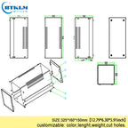Iron Enclosure 325x160x150mm Waterproof Dustproof — product photo 3 of 5