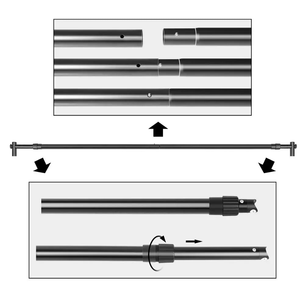 SH Double-Crossbar Backdrop Background Stand Frame Support System — product photo 6 of 6