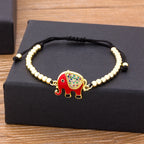 Nidin New Design Red/Blue/Black Colors Elephant Bracelet Copper — product photo 3 of 6
