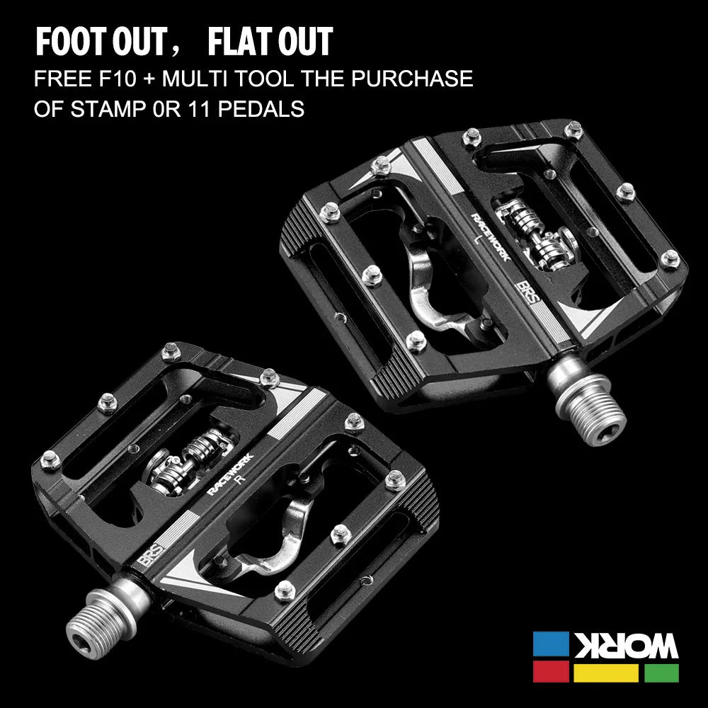 RACEWORK MTB Clipless Pedal Set Single Side Clip — product photo 2 of 6