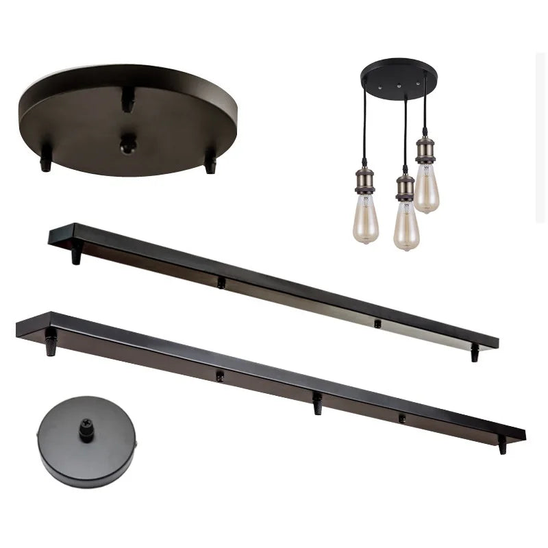 DIY Ceiling Lamp Base Canopy Plate Multi Holes — main product photo