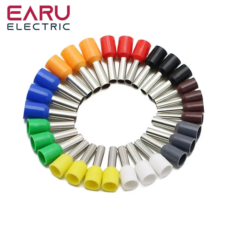 1000Pcs/Pack E1518 E1012 E1512 E10-12 7512 Insulated Ferrules — product photo 3 of 6