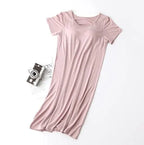Fdfklak Nightgowns Women Short Sleeve Modal Cotton Sleepwear — product photo 4 of 6
