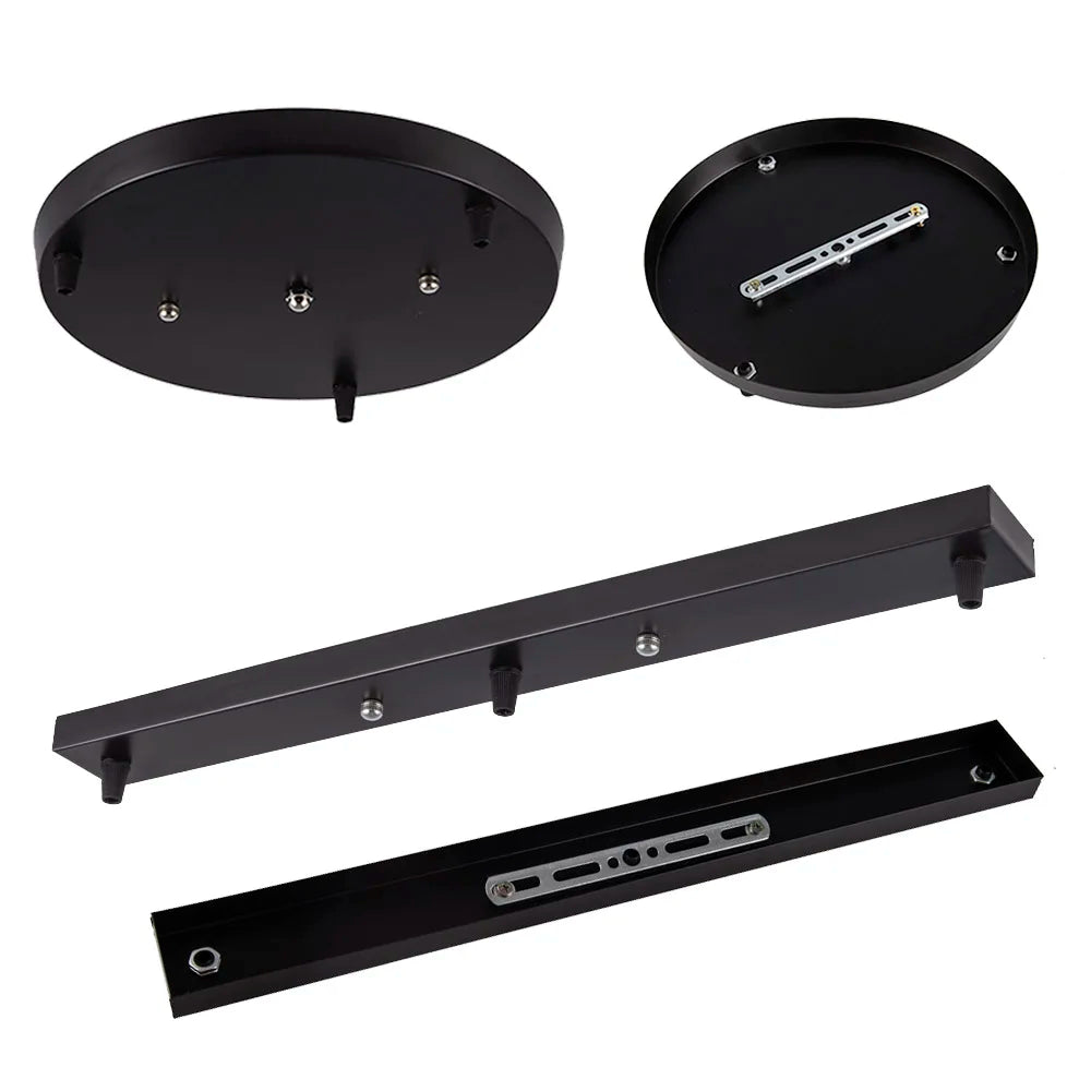DIY Ceiling Lamp Base Canopy Plate Multi Holes — product photo 4 of 6