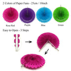 21 pcs Paper Fans Bunting Flags Pom Poms — product photo 5 of 6