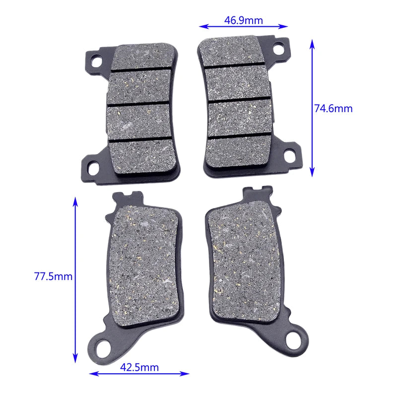 Motorbike Replacement Front & Rear Brake Pads For — product photo 2 of 6