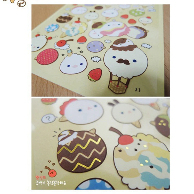 Suatelier Icecream Stickers Cute Scrapbooking DIY Junk Journal — product photo 4 of 6