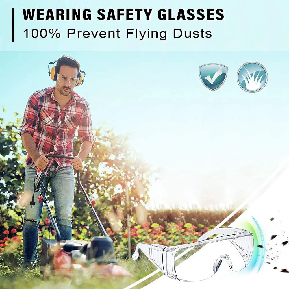 2 Pack Safety Glasses over Glasses Anti Fog — product photo 6 of 6