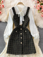 Women Two Piece Set 2025 Korean Fashion Bowtied — product photo 3 of 6