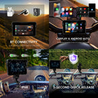 Podofo 5 Inch Portable Motorcycle IPS Screen with — product photo 3 of 4