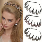 Wavy Headband Rhinestone Butterfly Headband Squiggly Headband All-Day — main product photo