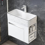Minimalist Mini Bathroom Cabinet with Side Storage Ceramic — product photo 2 of 6