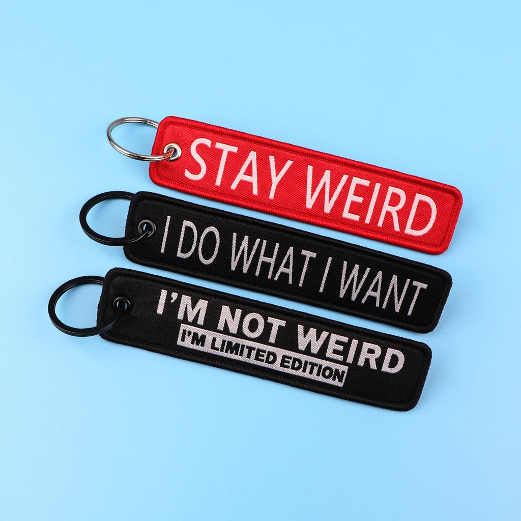 Funny Movie Quotes Embroidery Key Fobs Keychains Key — product photo 5 of 6