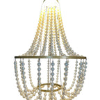wedding hall European wrought iron pearl chandelier ceiling — product photo 5 of 5