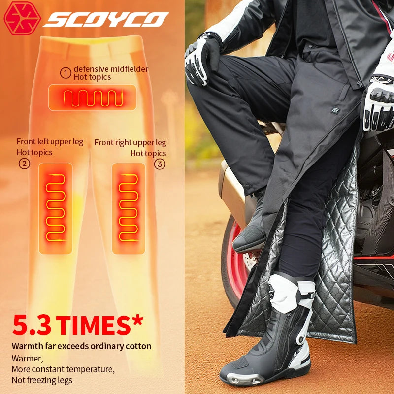 Scoyco Electric Heated Motorcycle Pants Autumn Winter Warm — product photo 2 of 6