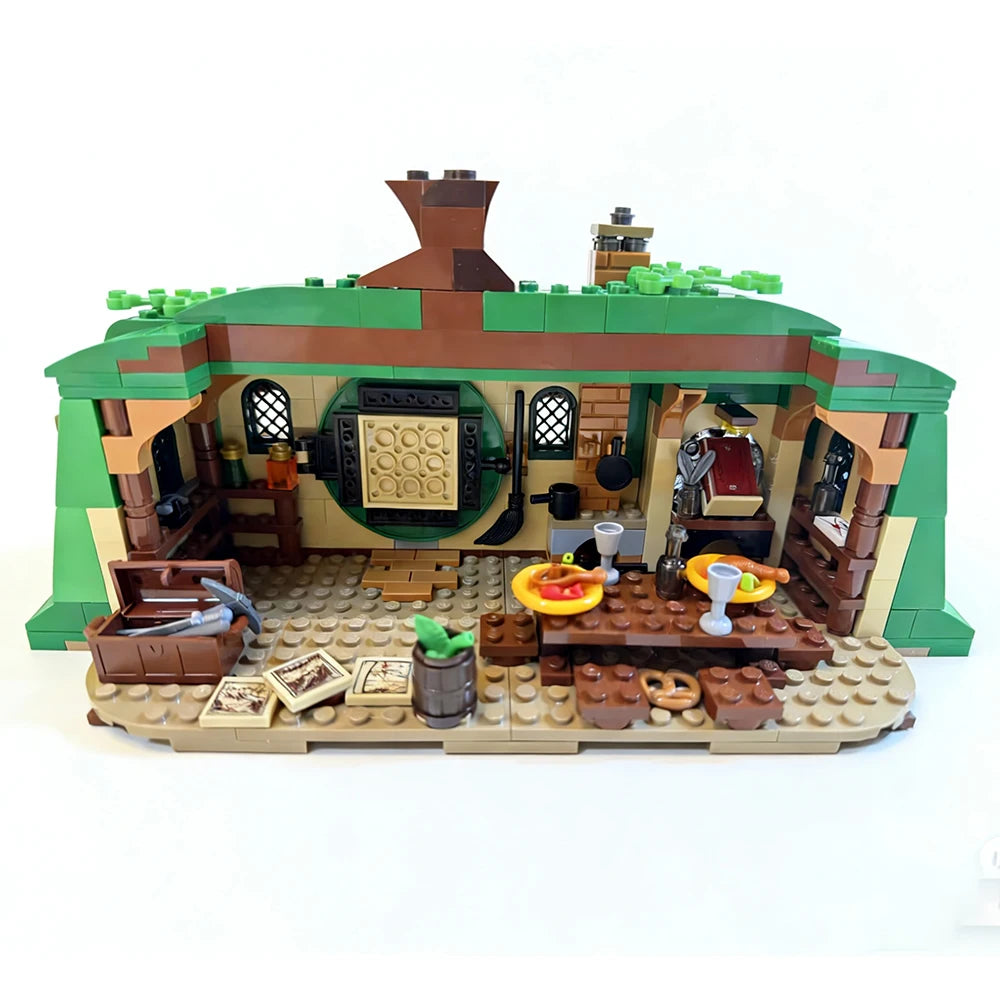 Magic Green Underground Cottage Craft Model With Flower — product photo 2 of 6