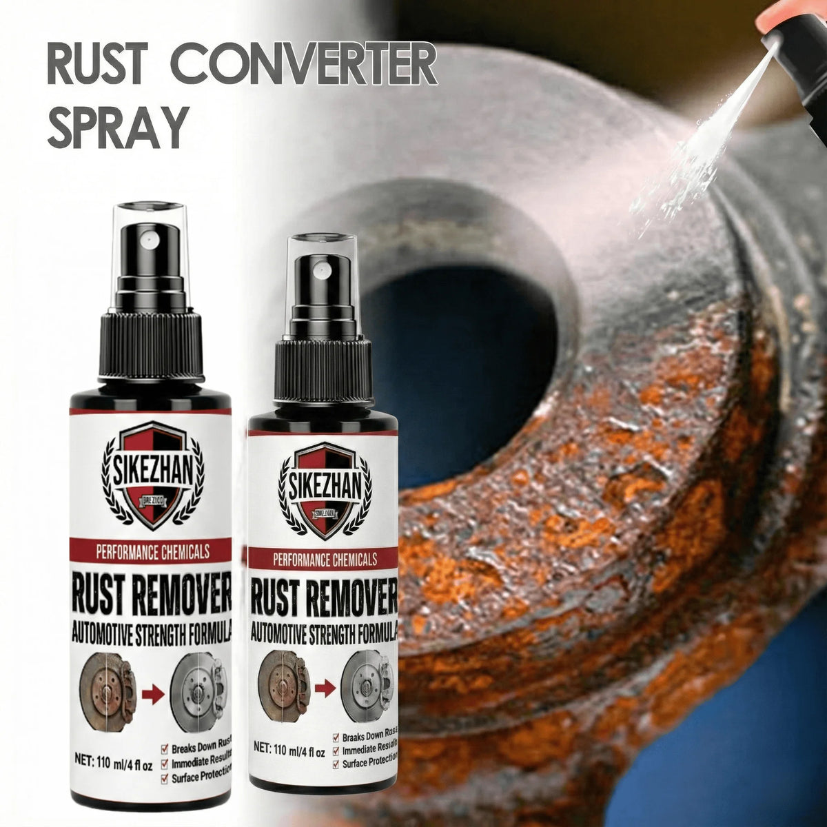 Professional Car Rust Remover Spray Kit for Brake — product photo 4 of 6
