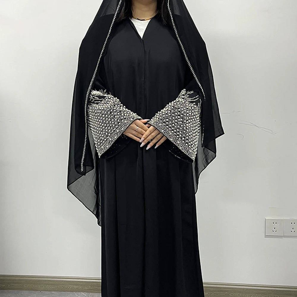 Luxury Ramadan Spring Summer 2026 Black Abaya Eid