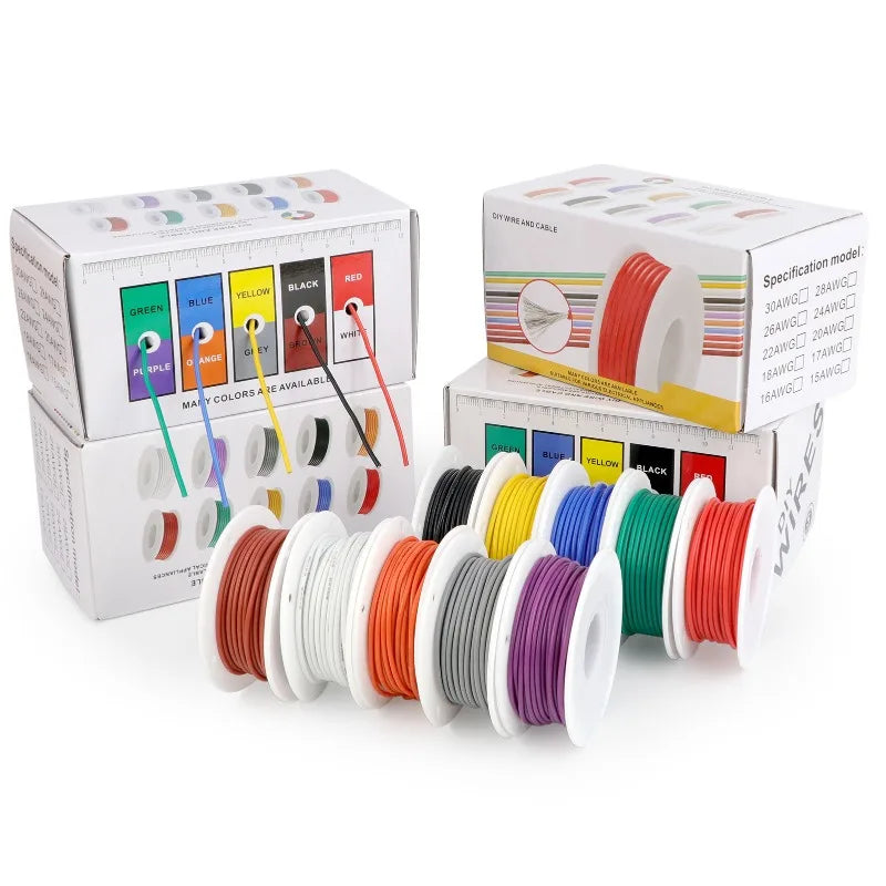 Silicone Wire Mix 5 Colors Boxed Kit 30/28/26/24/22/20/18/16AWG — product photo 5 of 6