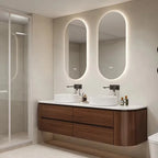 Modern Double Sink Vanity Bathroom Cabinets Solid Wood — product photo 2 of 6