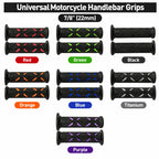 1pair 22mm Motorcycle Rubber Handlebar Grips Non-slip Motorbike — product photo 4 of 6