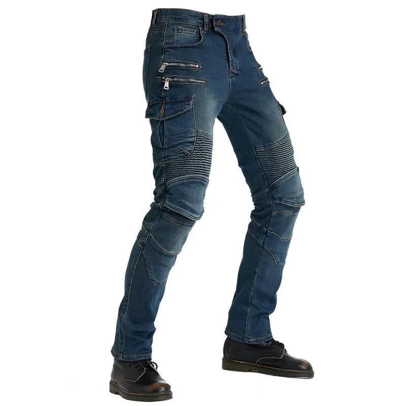 Men's Fashion Motorcycle Jeans Outdoor Riding Rider Black — product photo 5 of 6