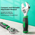 Short Handle Adjustable Wrench Mini Pipe Wrench Large — product photo 2 of 6